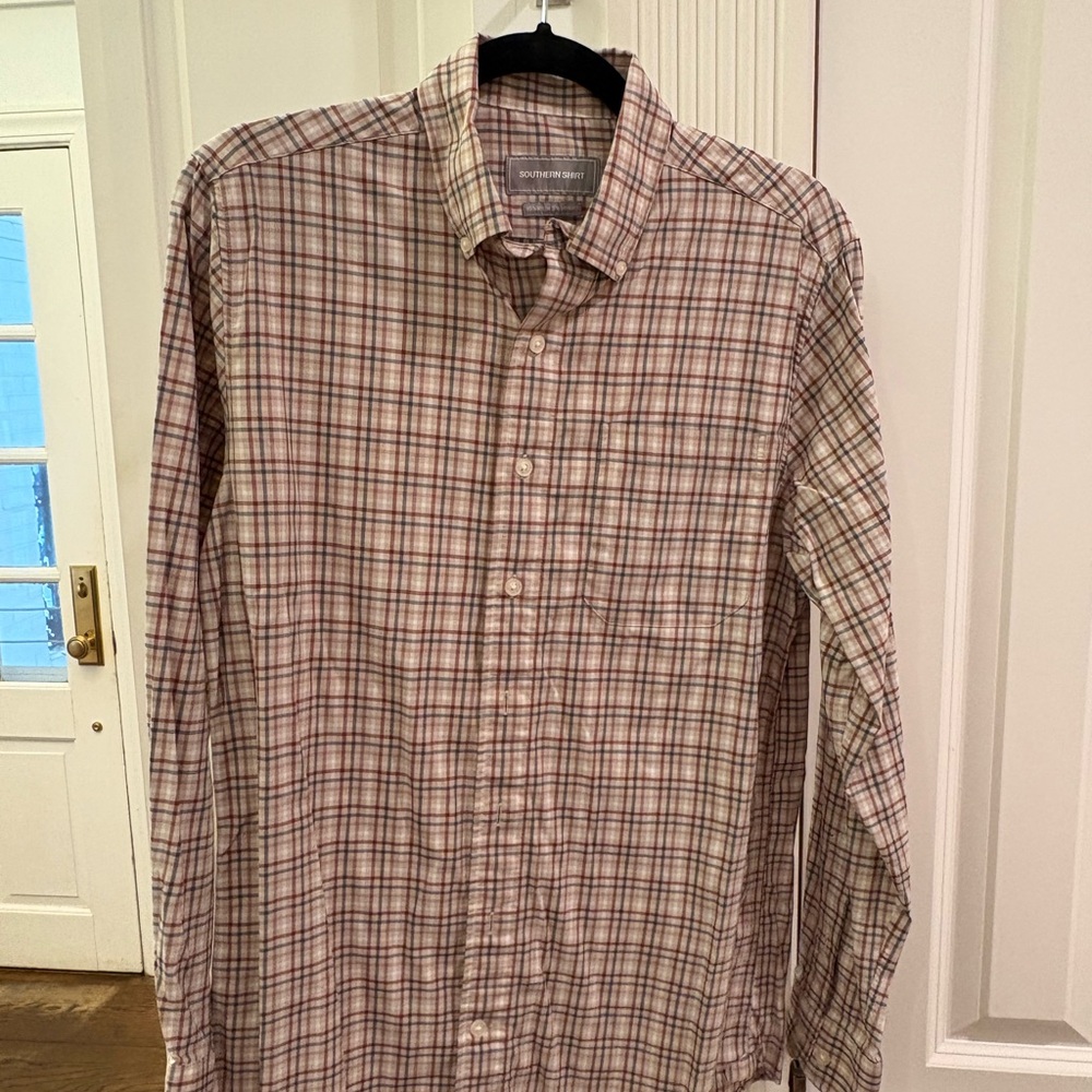 Southern Shirt Co. Multicolor Plaid Performance Button-Down Shirt